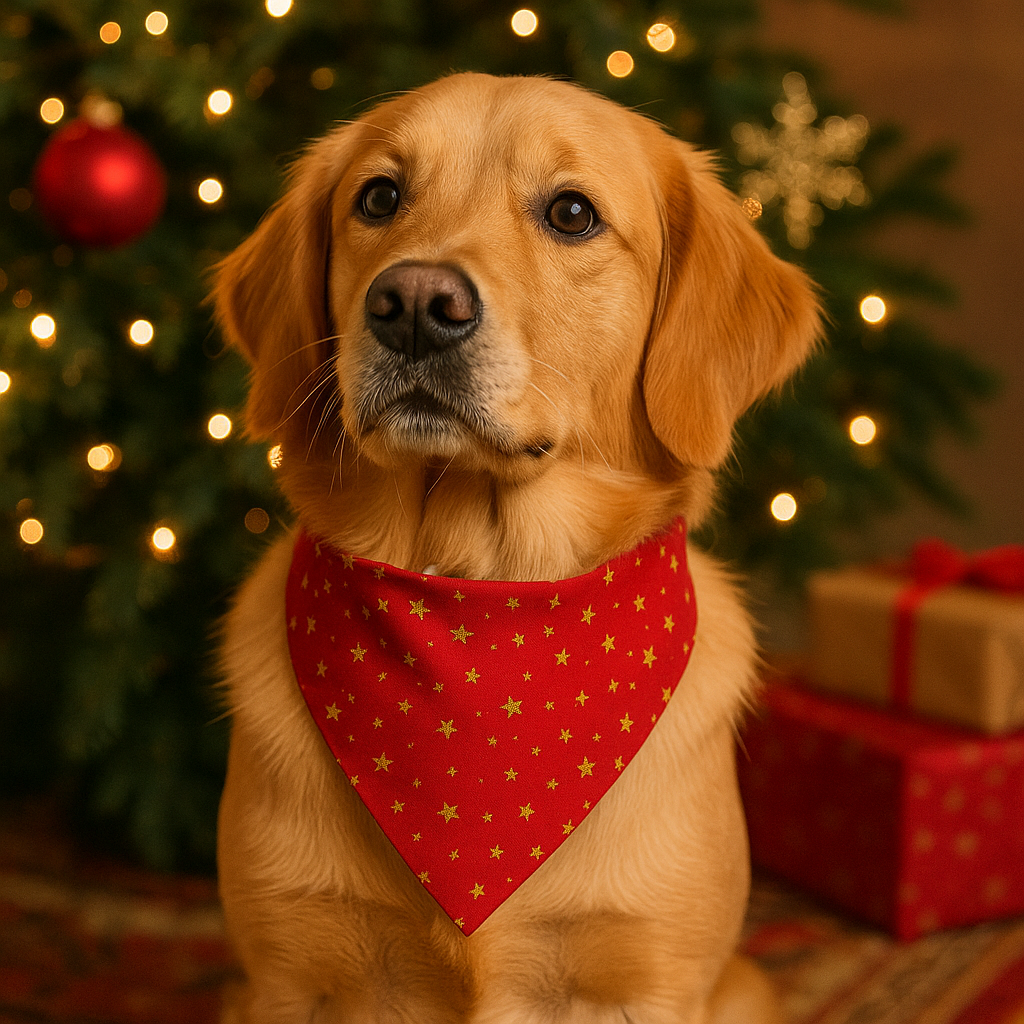 Bows & Snowflakes Scrunchie Bandana