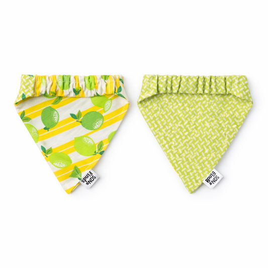 Lemon Drop Scrunchie Dog Bandana