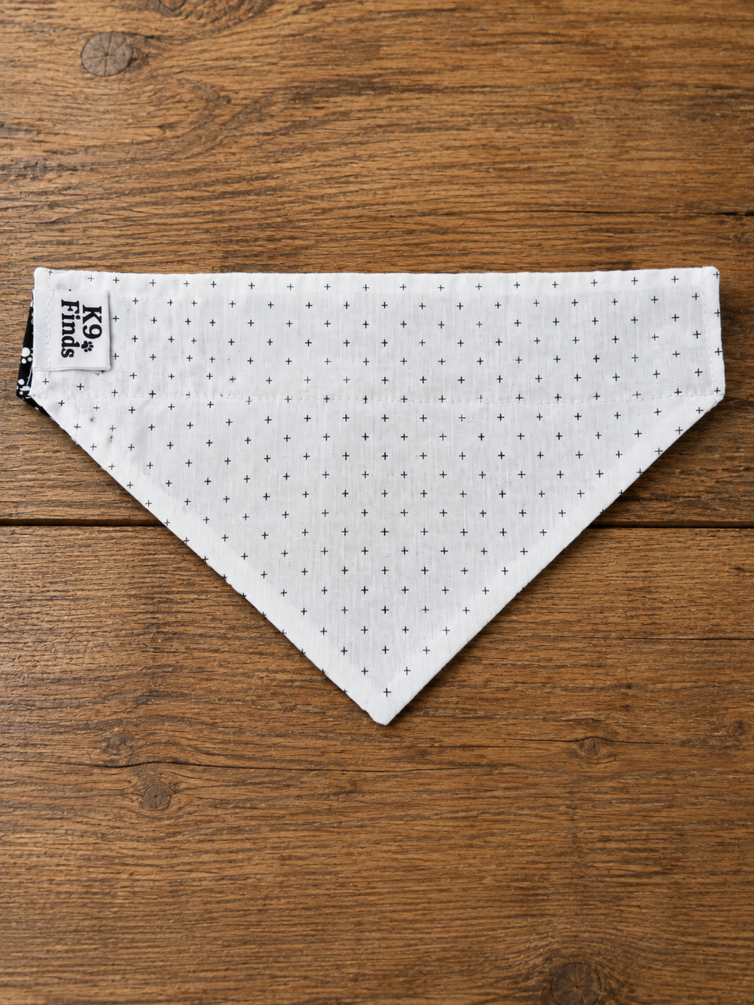Black Paw Print Over-the-Collar Dog Bandana