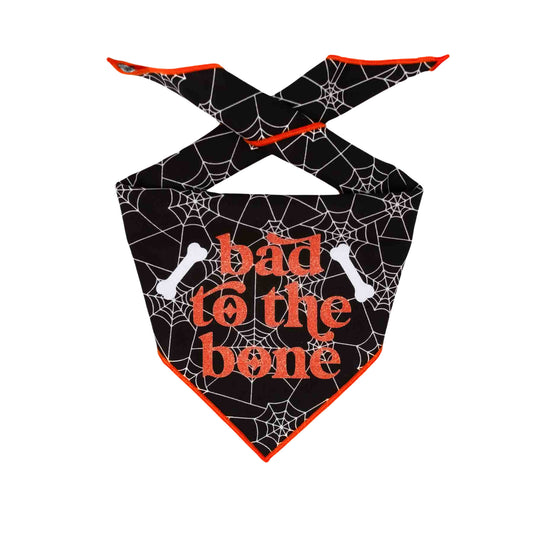 Halloween Dog Bandana Bad to the Bone by Paisley Paw Designs
