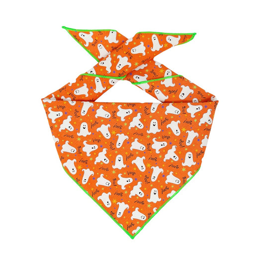 Halloween Dog Bandana Glow in the Dark Ghost Print