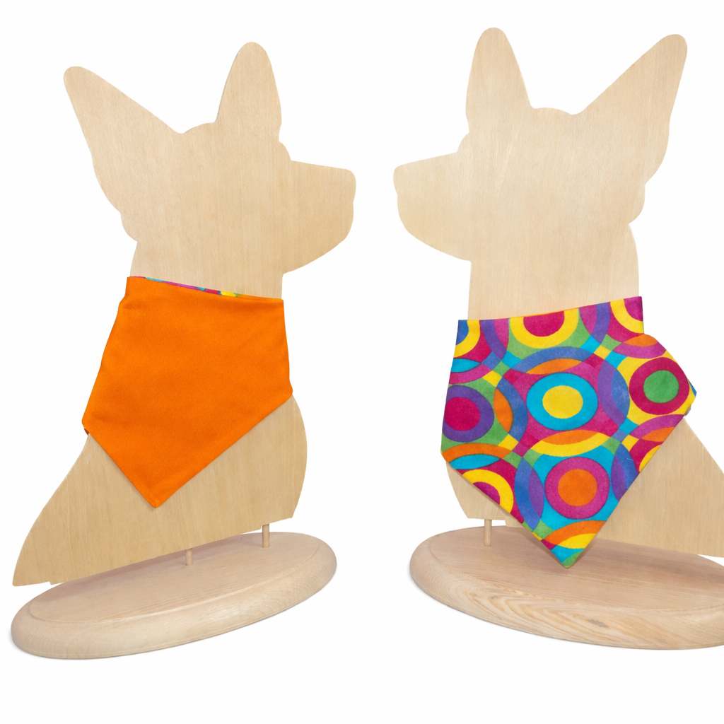 Retro Swirls Scrunchie Dog Bandana