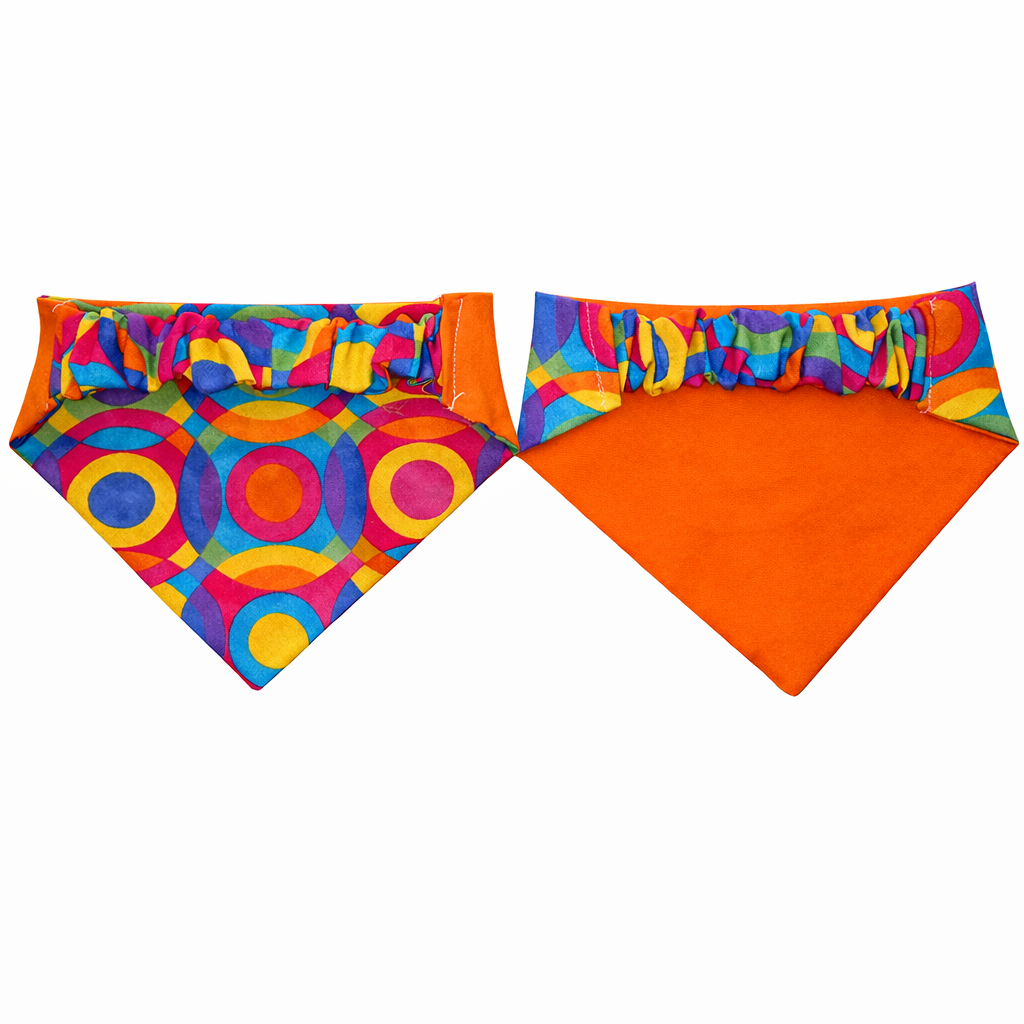 Retro Swirls Scrunchie Dog Bandana