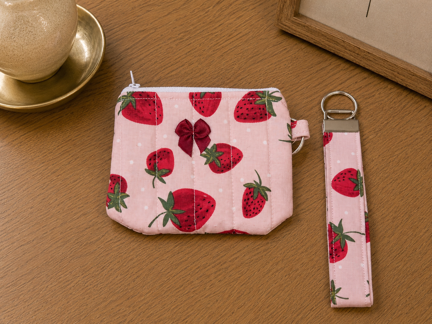 Handmade Keychain Wallet & Wristlet Sets (Pick Your Design)