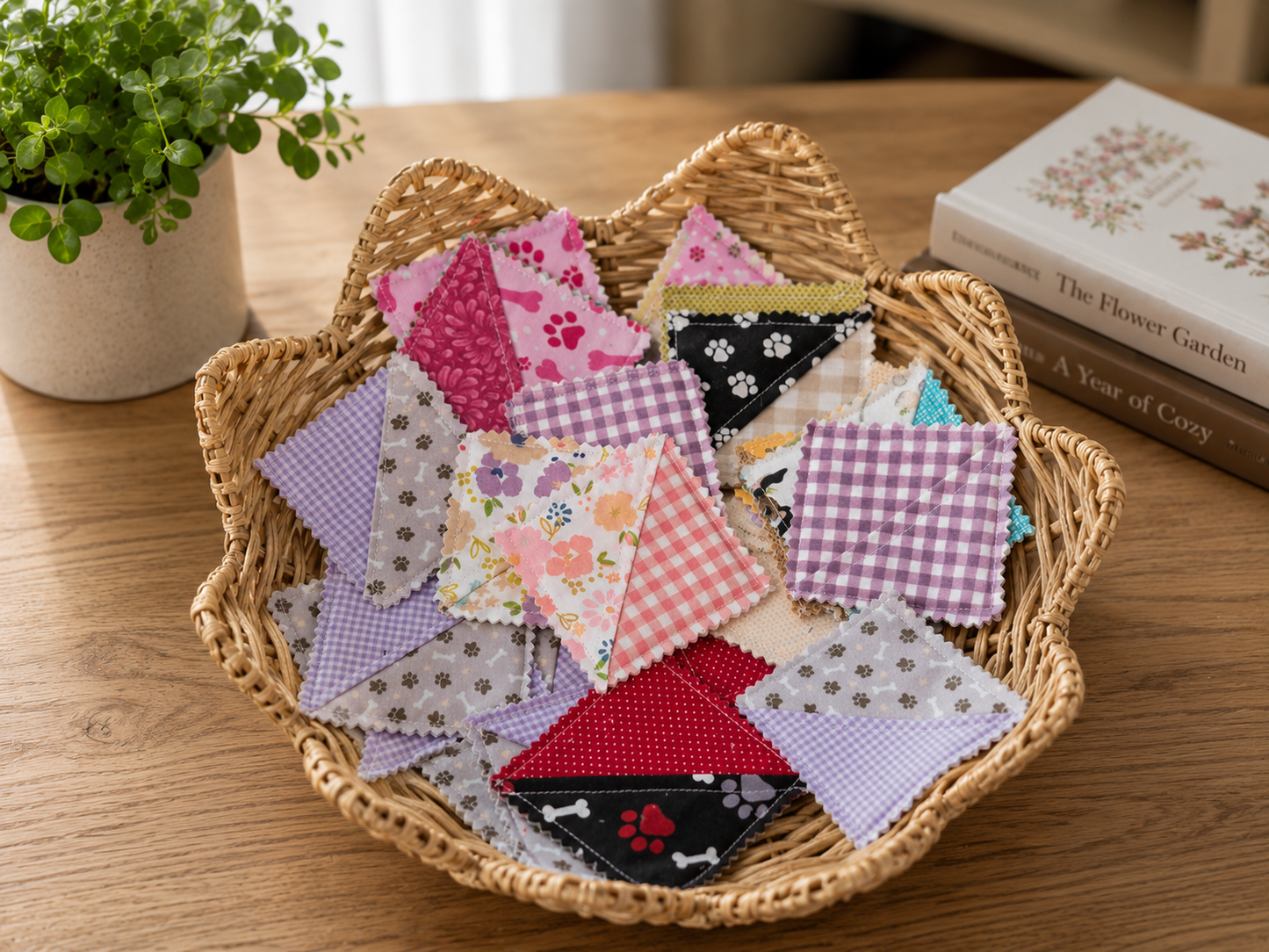 Handmade Quilted Corner Bookmarks | Assorted Fabric Designs