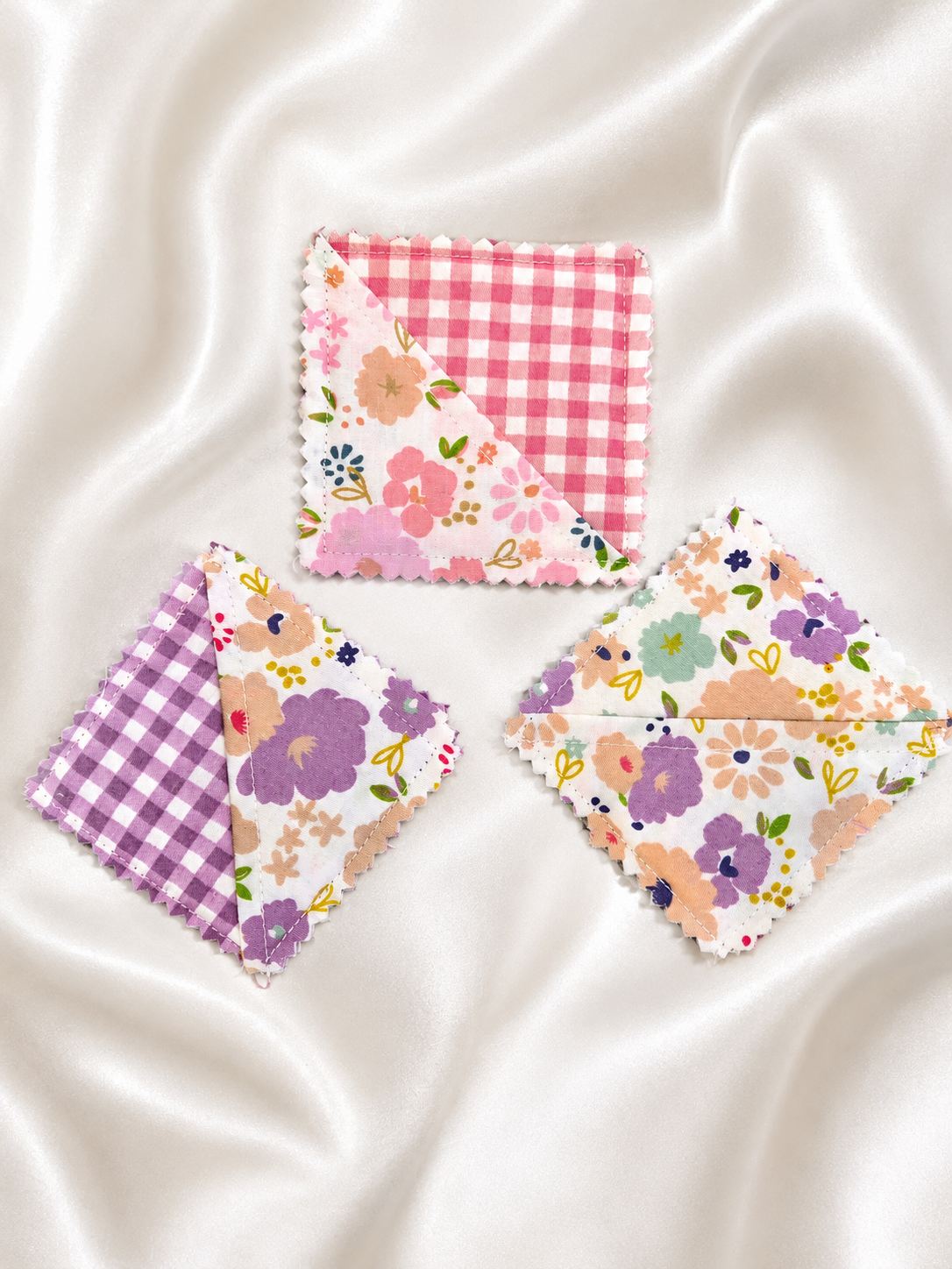 Handmade Quilted Corner Bookmarks | Assorted Fabric Designs