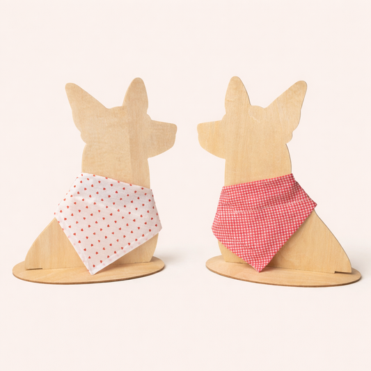 Reversible Hearts & Gingham OTC Bandana