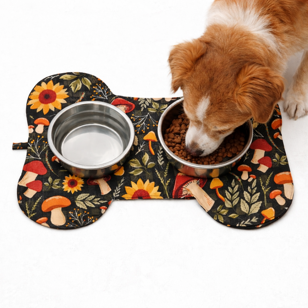 Woodland Harvest Dog Dish Mat