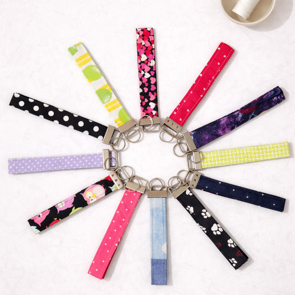 Dog Walk Keychain Wristlets
