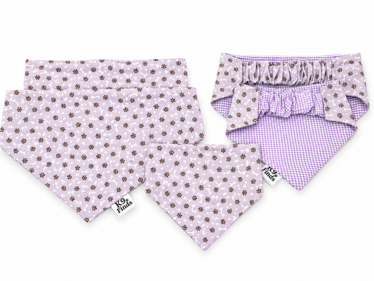 Reversible Dog Bandana Cottage Pup Collection