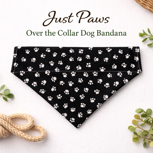 Just Paws Over-the-Collar Dog Bandana