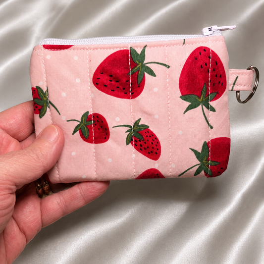Strawberry Keychain Wallet
