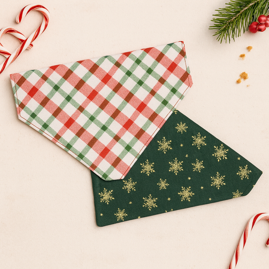 Evergreen Snowflake Over The Collar