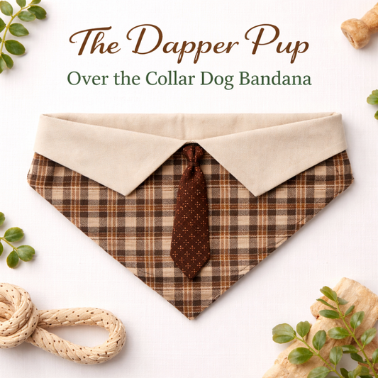 The Dapper Pup Over-the-Collar Dog Bandana