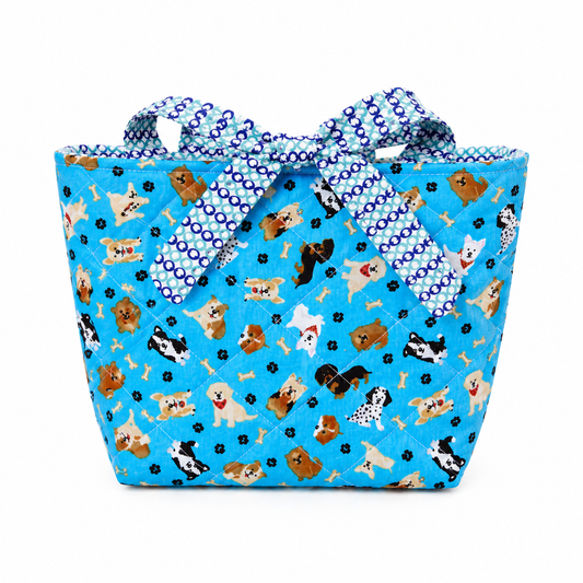 Blue Dog Print Book Sleeve