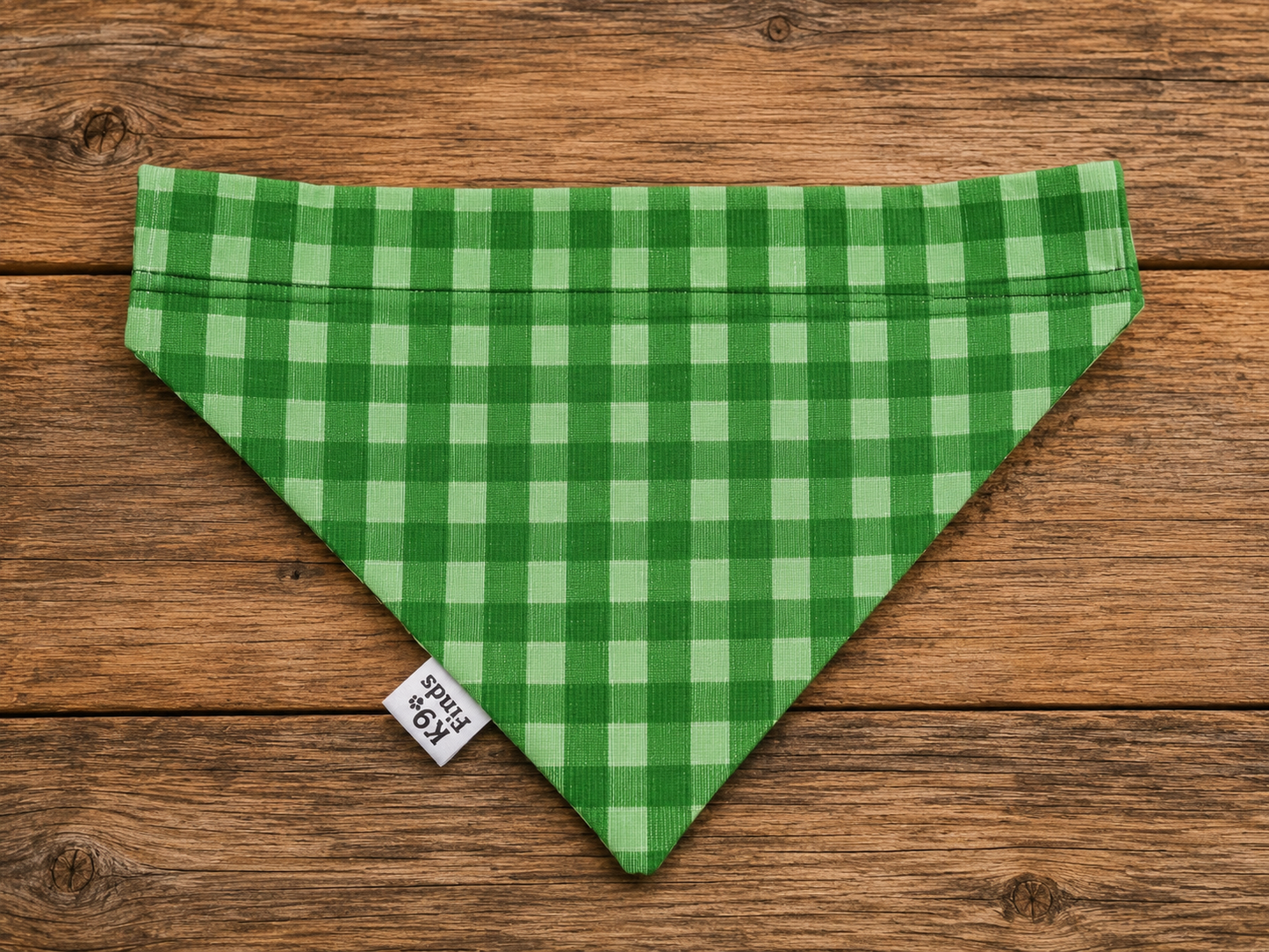 Green Swirly Star Over-the-Collar Dog Bandana