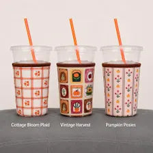 Medium Fall Cup Cozy | 20–24 oz Hot & Cold Drink Sleeve