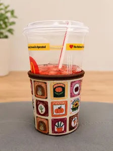 Small Fall Cup Cozy | 16–20 oz Hot & Cold Drink Sleeve