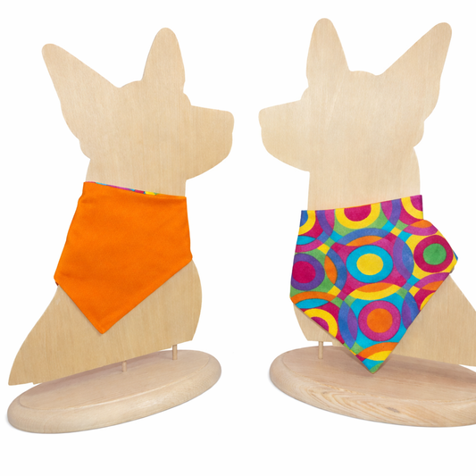 Retro Swirls Scrunchie Dog Bandana