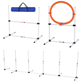 3PC Dog Agility Training Set - Obstacle Course Equipment for Exercise & Skills