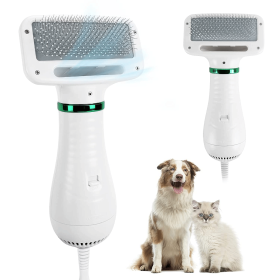 Pet Hair Dryer Brush 2 in 1 Grooming Tool for Drying and Shedding