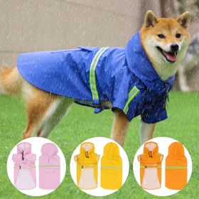 Waterproof Reflective Dog Raincoat - PU Outdoor Pet Jacket for Large & Small Dogs