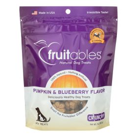 Pumpkin Dog Treats – Fruitables Skinny Minis Crunchy Berry Flavor, 7oz (Case of 8)