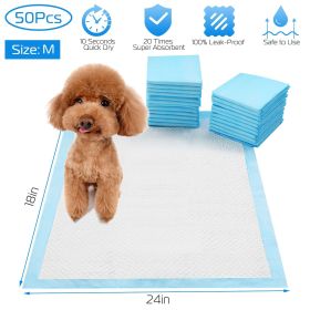 Dog Training Pads 50 Pack Super Absorbent Leak Proof Puppy Pee Pads 24x18 Inches