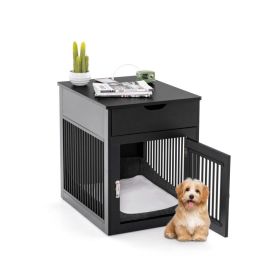 2-in-1 Dog House with Drawer & Wired/Wireless Charging Station